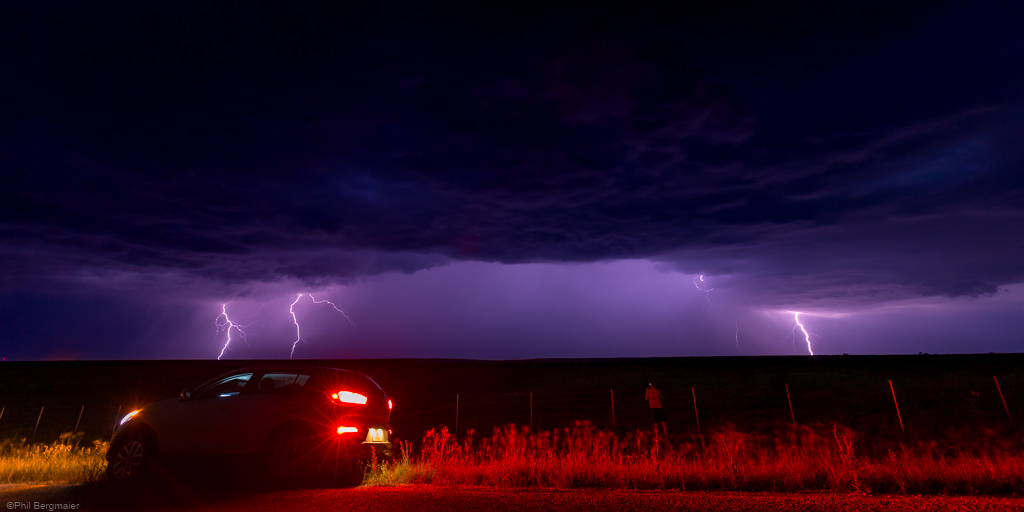 lightning cloud-to-ground car Texas